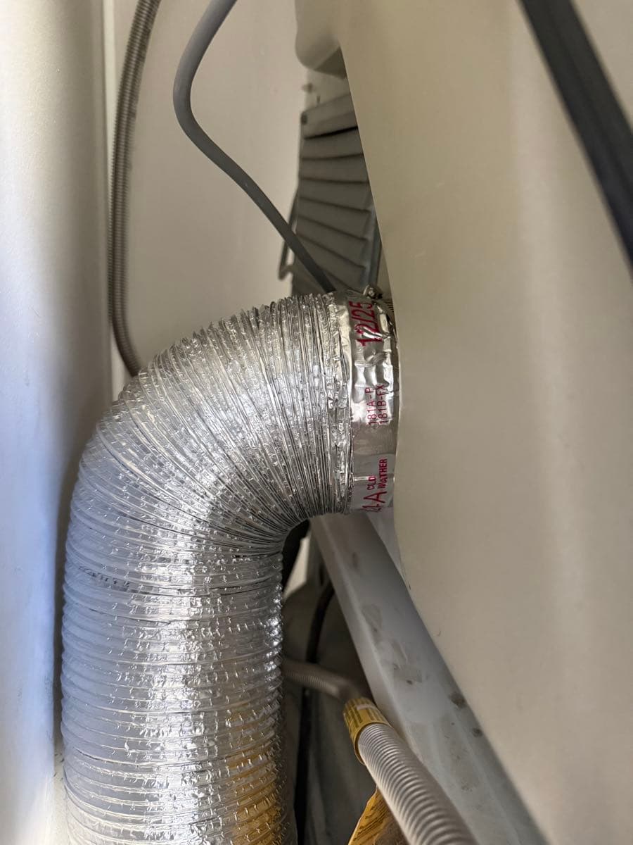 Final dryer vent installation showing professional workmanship and code compliance