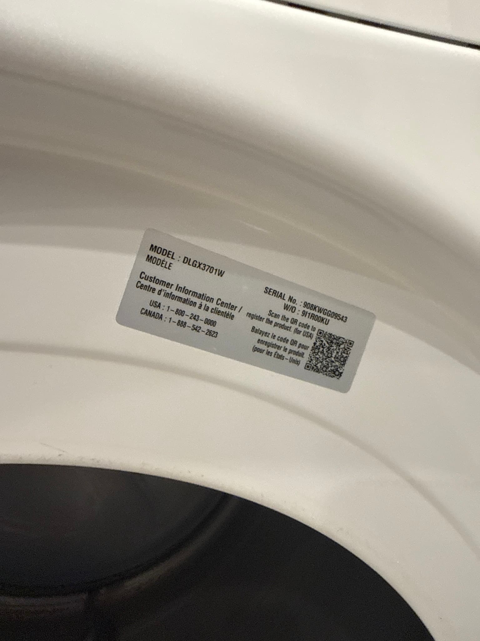 Interior view of dryer vent system during inspection showing ductwork and connections