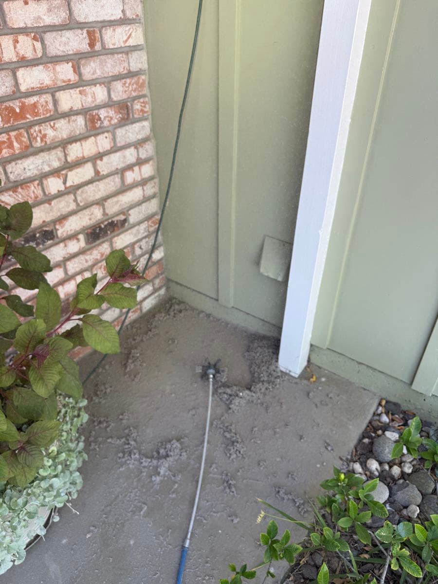 Dryer vent cleaning equipment and tools laid out for residential service call in Sunnyvale