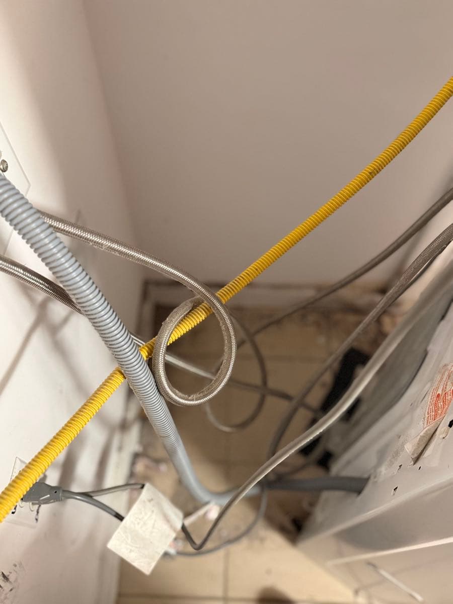 Dryer vent system components during cleaning service